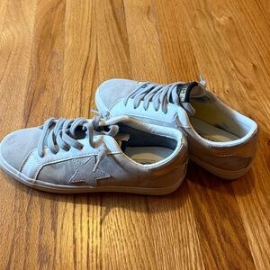 Vintage Havana Beige and Pale Grey Star Sneakers